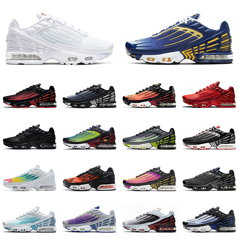 

2021 New Arrival Sport Running Shoes Tn Plus 3 Triple White Deep Royal Topaz Gold ALL White Tuned Obsidian men womens Trainers Sneakers, C13 39-45 white black red