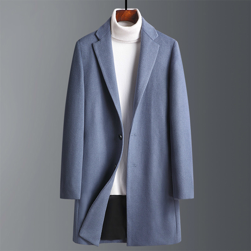 

2021 New Elegant Premium Winter Long Men's Coat Fine Suits Wool Jacket W9gq, Games