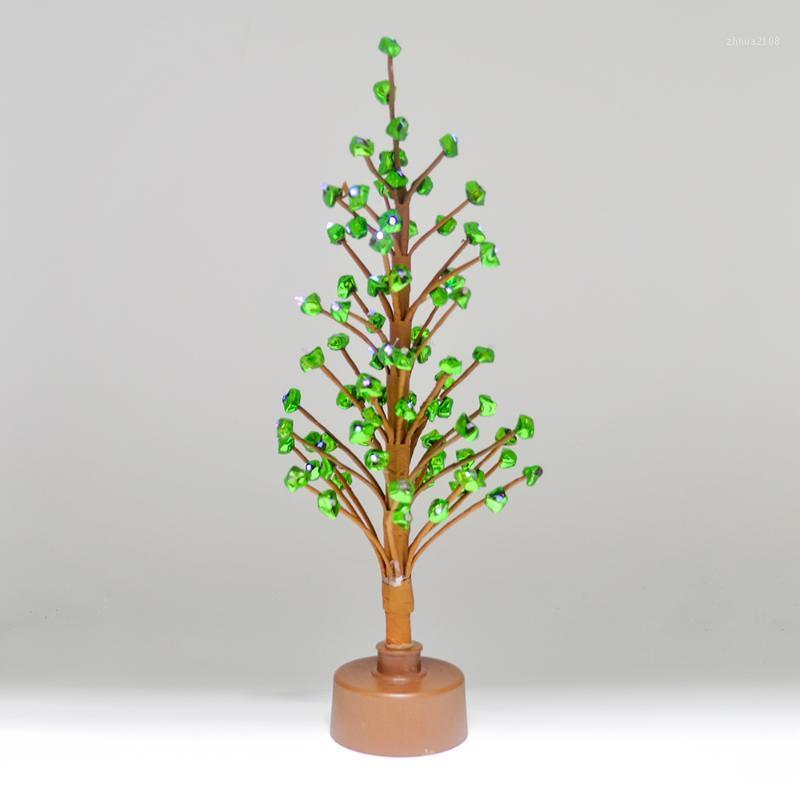 

35CM Luminous Artificial Christmas Tree Desktop Fiber Optic LED Colored Light Tree Decoration New Year Home Decoration1