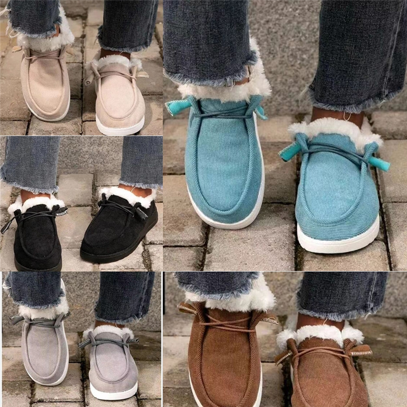 

lskQM New Arrival Hot Sale Fashion Super Specials Influx Cowgirl Winter Female Velvet Cotton Leather cotton boot Plus Lace Up Retro Ankle, Black