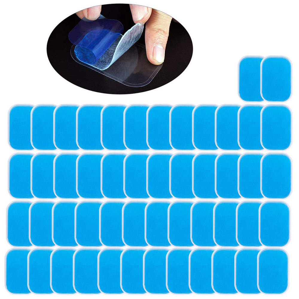 

50PCS EMS Gel Pads Replacement Pads ABS Abdominal Stimulator Accessories Ab Trainer Muscle Toner Toning Belt Gel Sheets Q1225