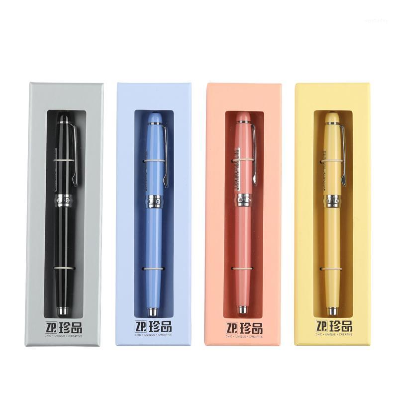 

M&G Fountain Pens 0.38mm Hooded Nib Silver Clip Metal Black Yellow Blue Pink Gift Pens with Original Case School Office Supplies1