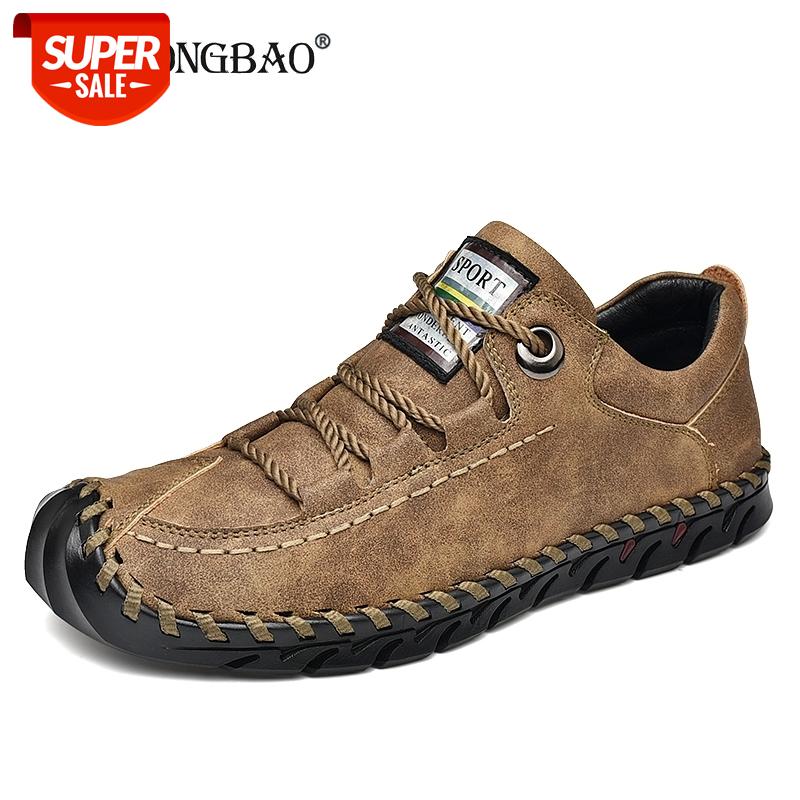 

Spring Autumn Men's Casual Leather Shoes High Quality Handmade Non-slip Flat Casual Shoes Fashion Moccasins Men Loafers 38-46 #1k2O, Black