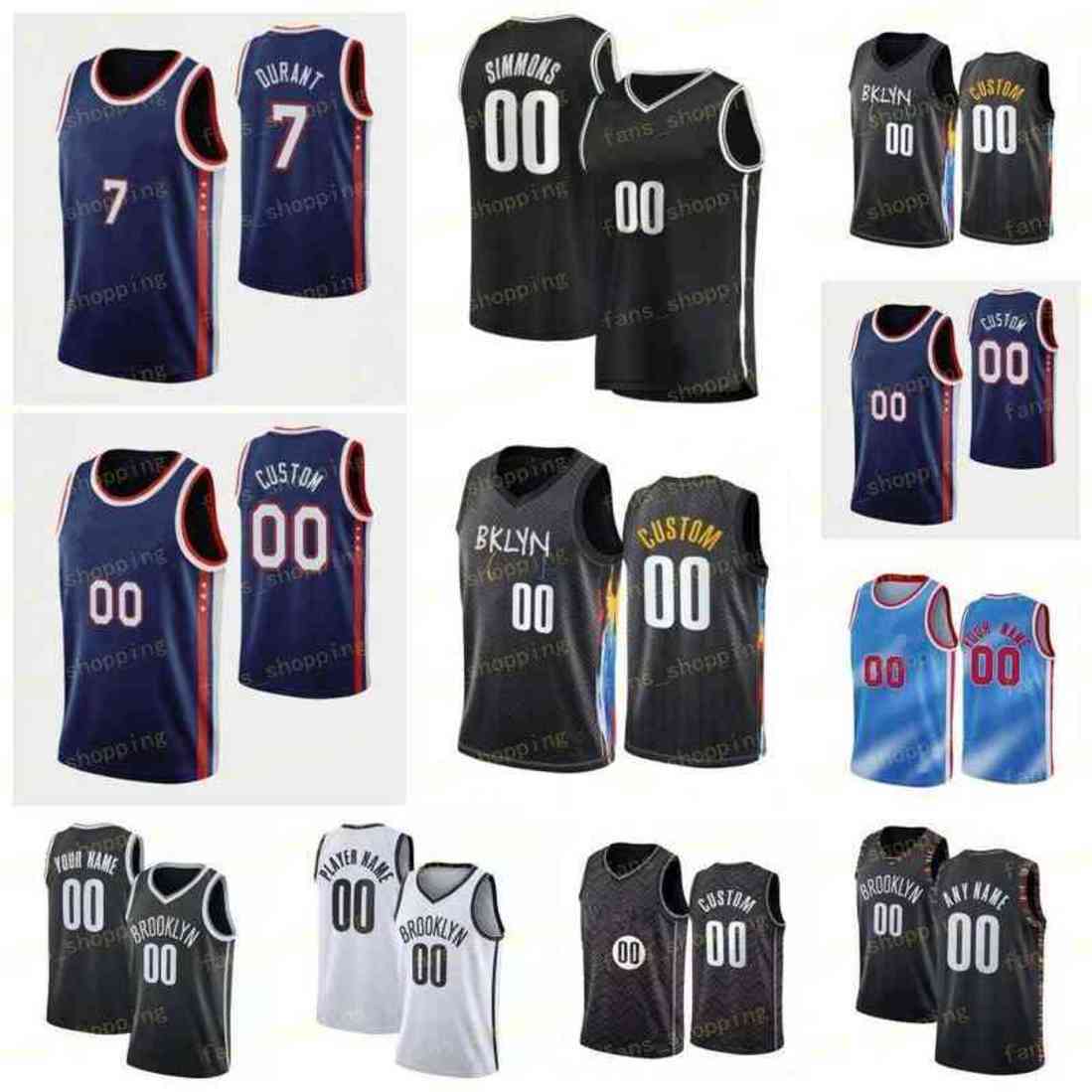 

Custom Printed 11 7 Kevin Irving Durant Ben Simmons 25 Basketball Jerseys Seth Curry Joe Harris Andre Drummond 33 Nic Claxton 8 Patty Mills Men Women Youth Shirt