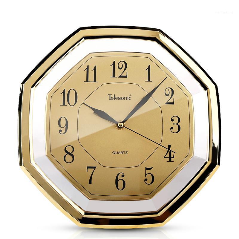 

Gold Large Wall Clocks Silent Vintage Study Living Room Gossip Clock Retro Chinese Wall-mounted Clock Reloj Pared Decor SC0881