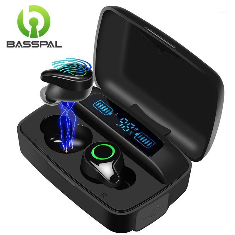 

BassPal F9 Bluetooth 5.0 Wireless 156H Playtime Deep Bass Hi-Fi Stereo Sound in-Ear Bluetooth1