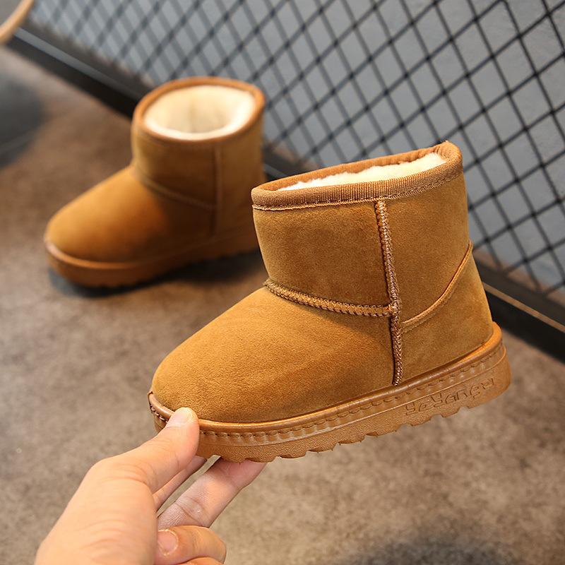 

Fashion Children Casual Shoes Baby Boys Girls Snow Boots Kids Running Shoes Brand Sport White Child Shelle Sneakers, Black