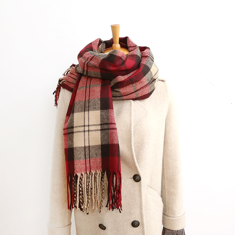

2021 New Classic Brand Scottish Plaid Men and Women Winter Warm Fashion Casual Scarf Imitation Cashmere 6zds