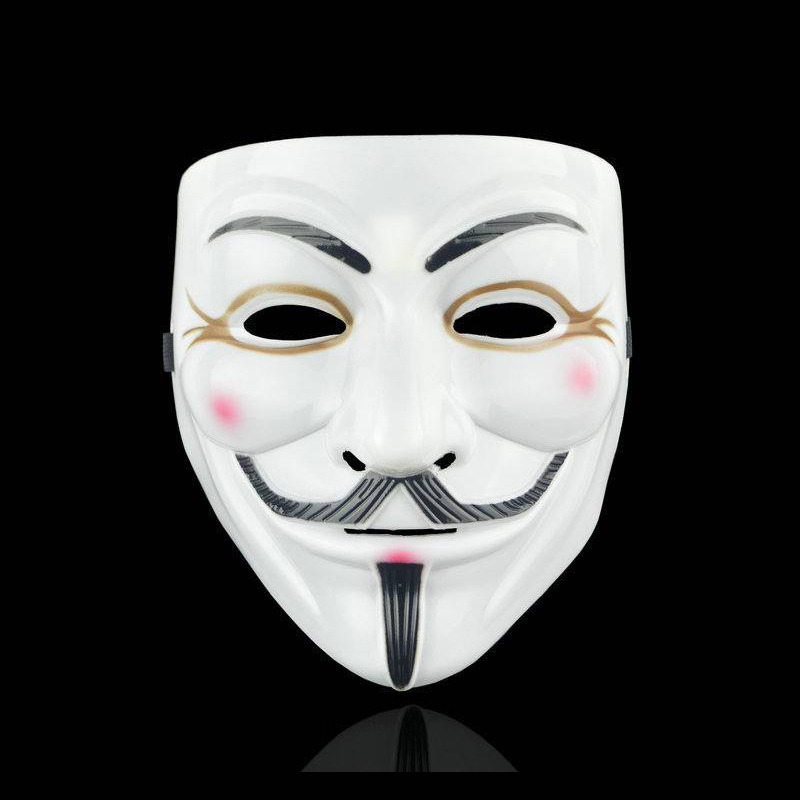 

for v Movie Vendetta Hacker Cosplay Halloween Christmas Party Anonymous Guy Fawkes Gift Adult Kids Film Theme Mask Jokwes