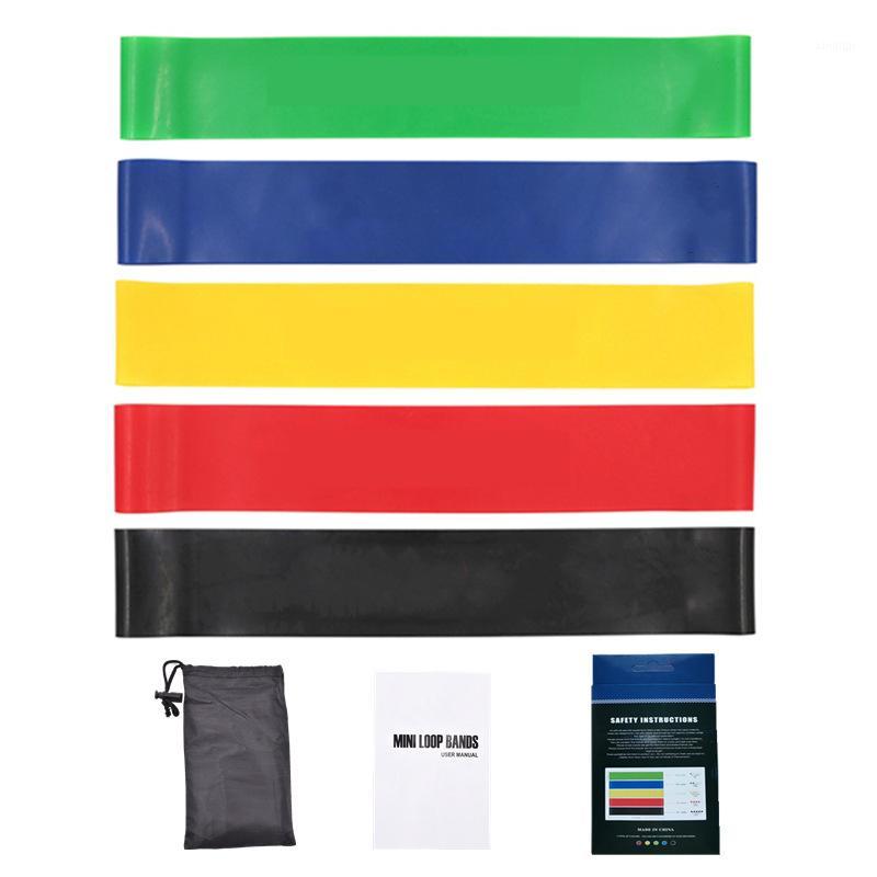 

Yoga Resistance Rubber Bands Indoor Outdoor Fitness Equipment Strength Training Sport Training Workout Elastic Bands 5 Colors1