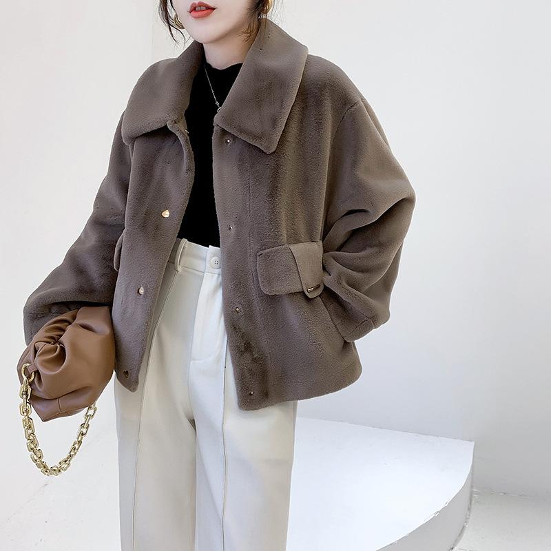 

quality Mink coat female 2020 new coltsfoot paragraphs short lapels sable young snow coat manufacturer wholesale, See chart