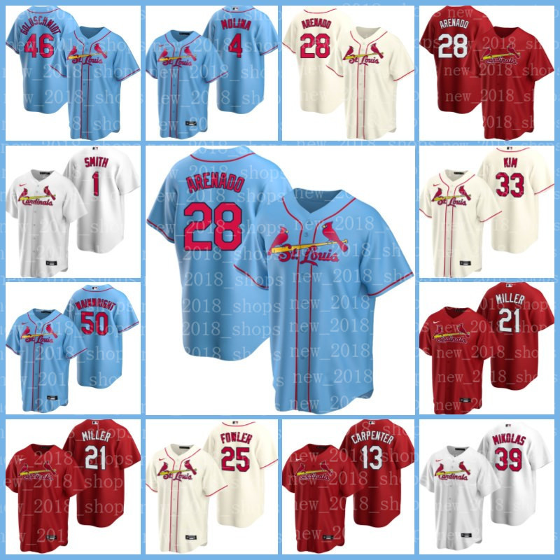 

28 Nolan Arenado Jersey St. Louis Cardinals Jersey Yadier Molina Paul Goldschmidt Ozzie Smith Nolan Arenado Baseball Dexter Fowler, Cool base men custom(hongq)