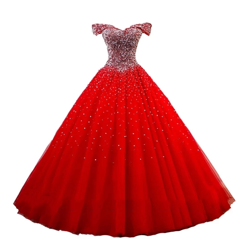 

Custom Made Red Quinceanera Dresses 2021 Ball Gown Crystal Beads Tulle Sweet 16 Ball Gowns Debutante Party Dress Vestidos De 15 Anos QC1581, Royal blue