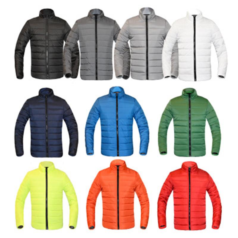 

Man Plus Size Down Jacket Fashion Trend Long Sleeve Zipper Thicken Pullover Tops Coats Designer Male Winter New Stand-up Collar Warm Jackets