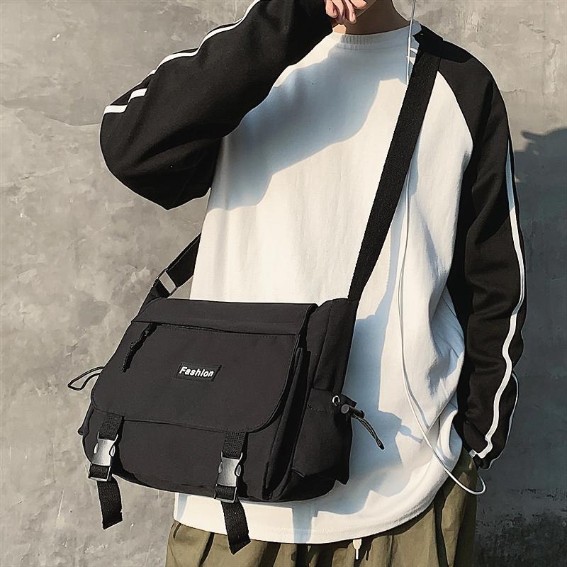 

Japanese Fashion Brand Messenger Bag Casual All-match Shoulder Bag Female Korean Fashion Trend Couple Messenger, Black