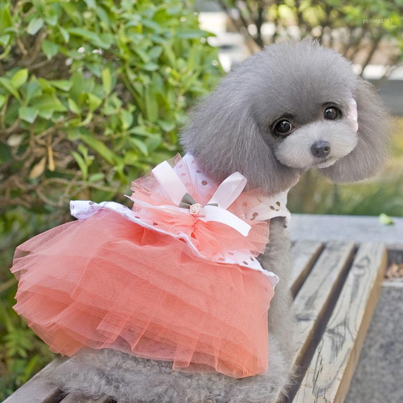 

Pet Summer Clothes Mini Pink Purple Lace Dress Dogs Princess Dresses Wedding Dress  For Small Dog Clothing For Puppy1, Blue