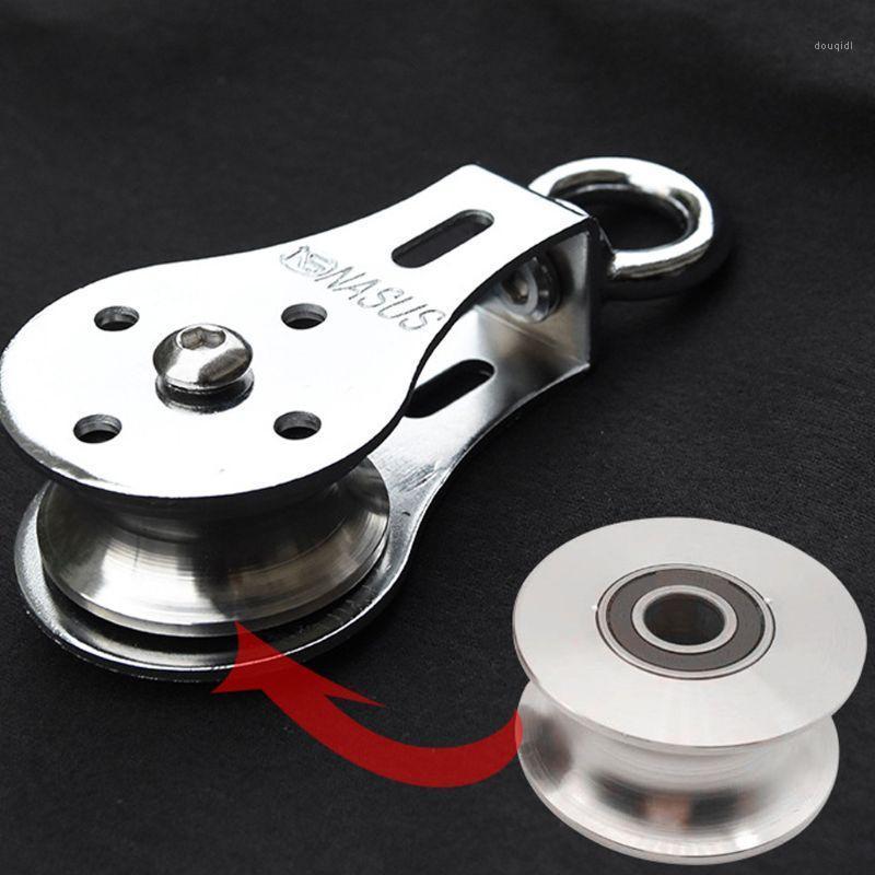 

300KG Groove Wheel Mute Swivel Fitness Strength Training Bearing Lifting Pulley 448D1