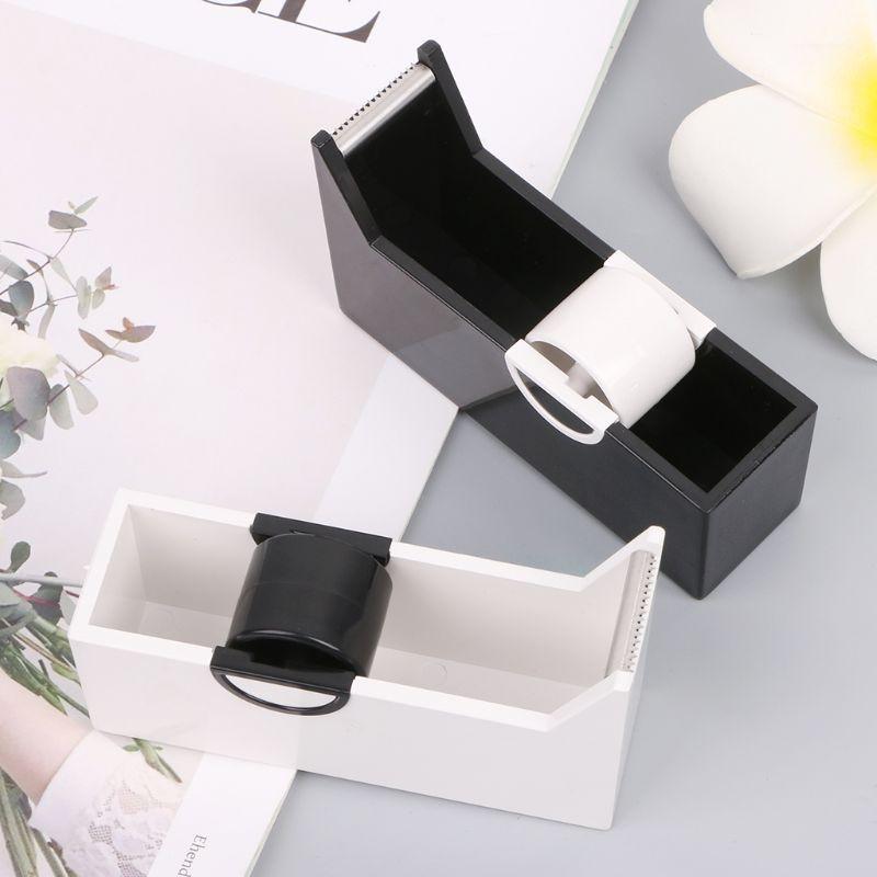 

Creative Plastic Desktop Adhesive Tape Dispenser Cutter Stand Holder Office School Supplies Stationery1