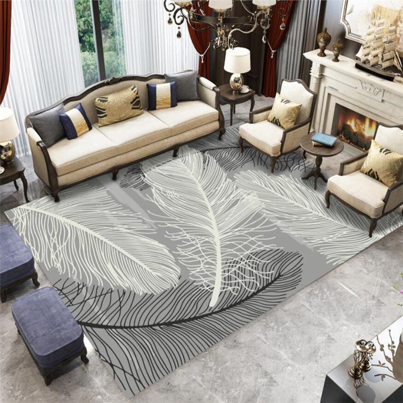 

3D Carpets Living Room For The Modern Abstract Nordic Geometric Bedroom Area Rugs Mat Washing Machine Artificial Fur Coral Rug1