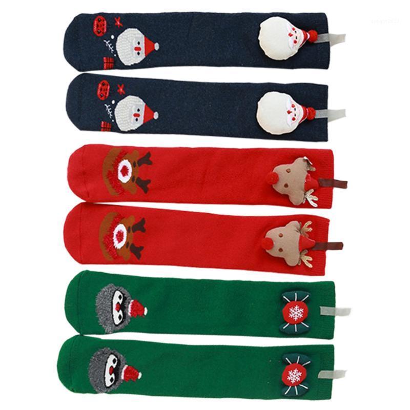 

3 Pairs of Baby Christmas Socks Cotton Thickened Stockings Winter Kids Socks1