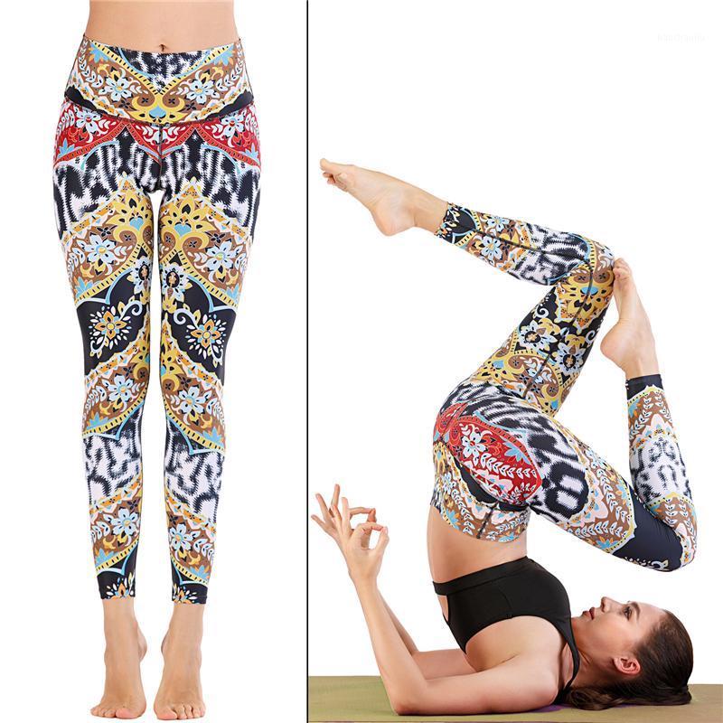 

2021 New Floral Yoga Leggings Women Full Length Jogging Pants Seamless Gym Trousers -XL Girl High Stretch Fitness Sportswear1, Pants only