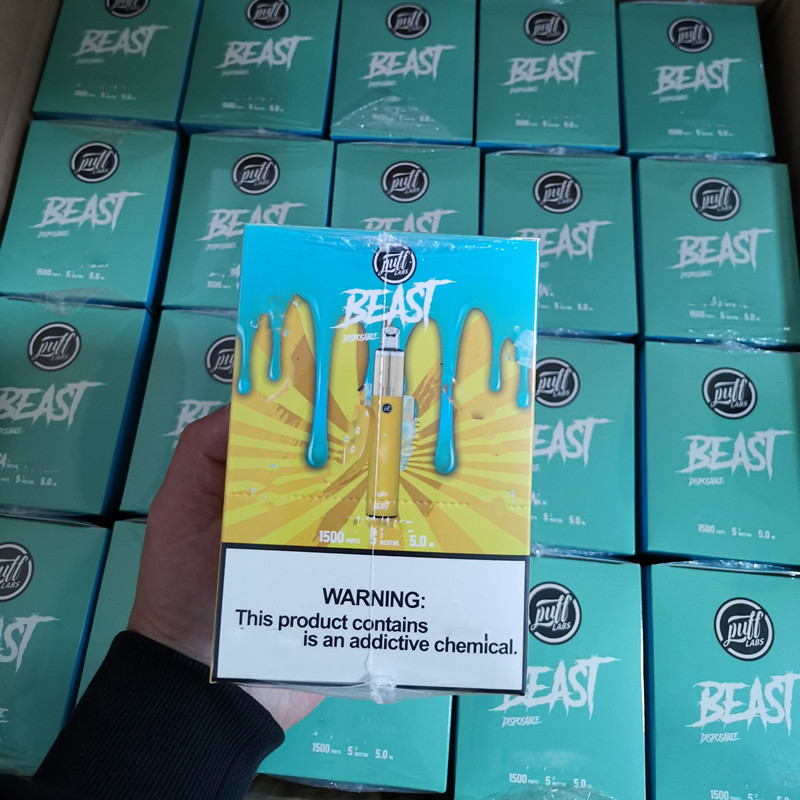 

Puff labs BEAST 1500puffs Disposable With Scratch Code Vape Pen Device Starter Kits Empty Disposable Device Kits Puff Bar Plus XXL