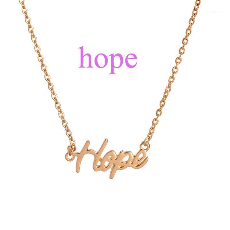 

Inspirational Block Letter Word Hope Pendant Charm Necklace and Chain Jewelry1