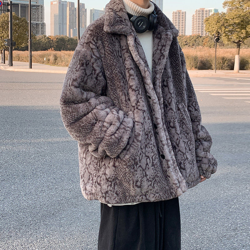 

Men's Spring 2021 and Winter New Fashion Wool Cotton Warm Clothing Young People HVIQ, Red.