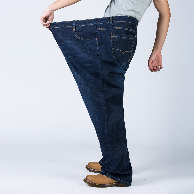 

2021 Men's Size 30-48 Formal Business Brim Stretcher Pants Embroidered Blue Spring IROW