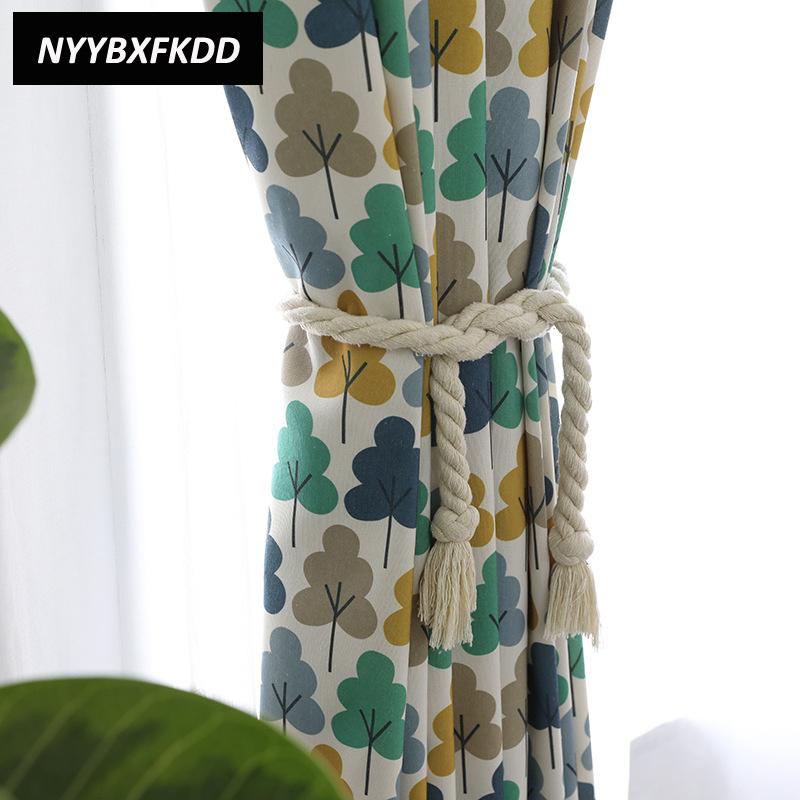 

Printed Blackout Curtains Cloth Home Decoration Modern For Bedroom Living Room Window Curtain Fabric Treatment, Color 2