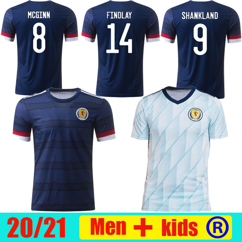 

New Scotland soccer jerseys 2020 2021 ROBERTSON FRASER football shirt set NAISMITH MCGREGOR CHRISTIE FORREST MCGINN Men Kids home away unifo, Black;yellow