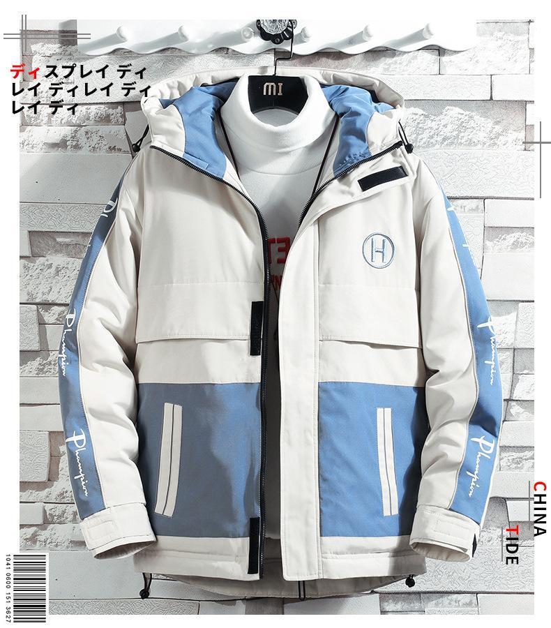 

2020 Unisex Winter Jacket Men Women Coat with caps Fashion Warm Waterproof Outdoor Thermal Fleece Waistcoat Sports Trendy1, M997 khaki