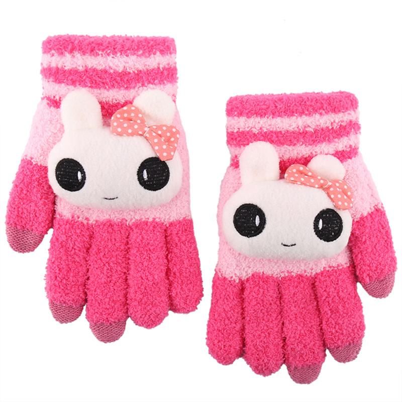 

1 Pair Fashion Gloves Knitted Women Touch Screen Winter Knitted Gloves Warm Lovely Mittens New Arrival
