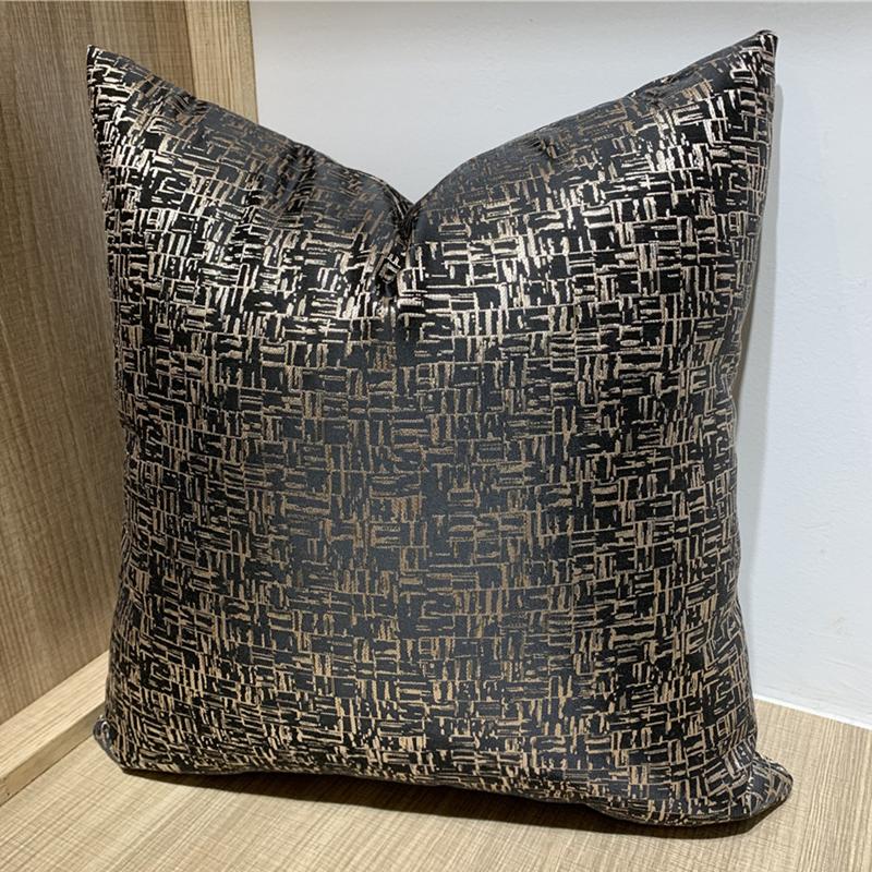 

Modern Fashion Shiny Black Lines Sofa Chair Designer Throw Cushion Cover Decorative Home Pillow Case 45x45cm Sell by pieces