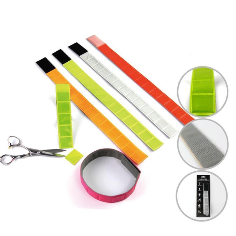 

Reflective Cycling Arm Band Running Outdoors Safety Soft Band Anti-beam Wrist Reflective Cut Cuff Can Belt Mater I1W3