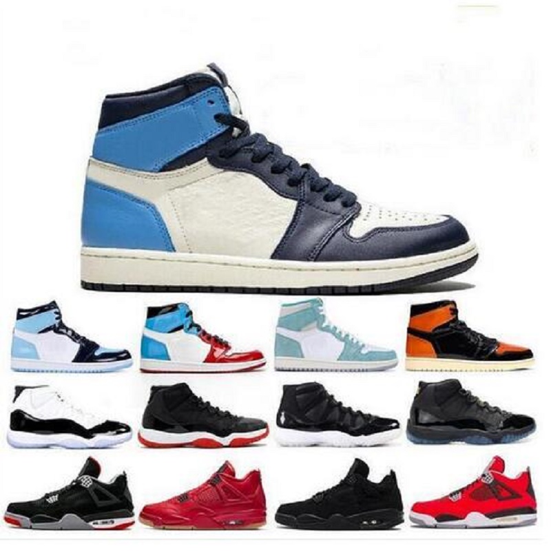 

1 1s High Light Smoke Grey basketball shoes Satin Snake Chicago Jumpman banne royal bred toe pine green women mens trainers Sports Sneakers, Color 2