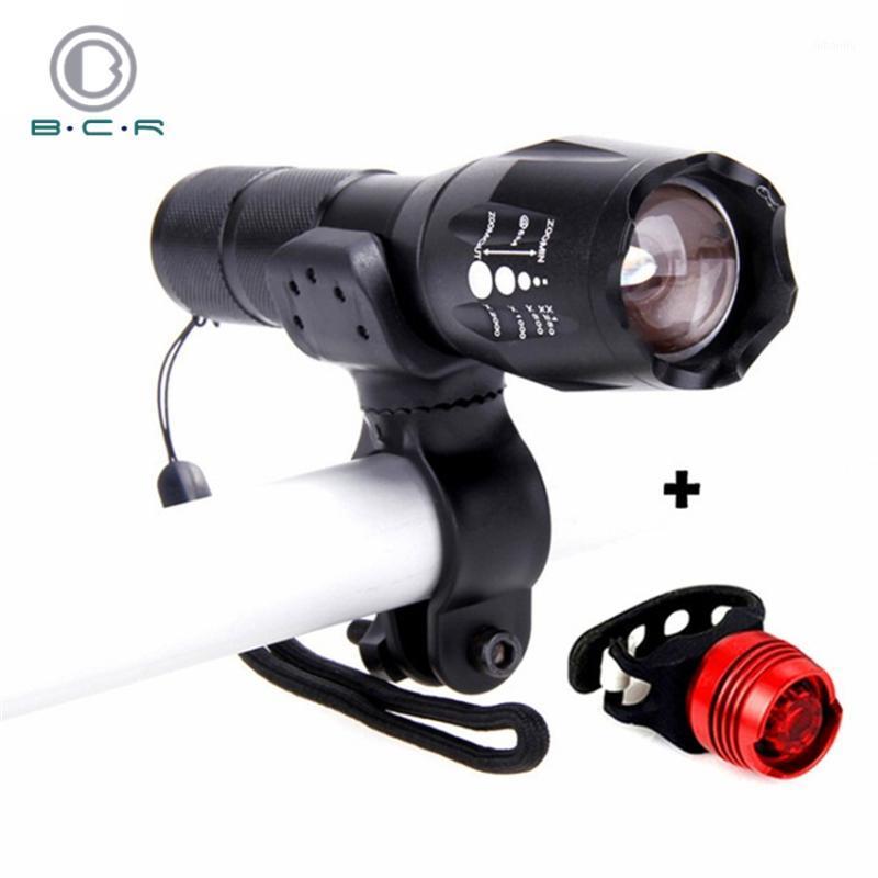 

Waterproof Bright Bike Light Headlight+Taillight Set Holder Cycling Accessories LED Safety Lights Bicycle Lamp Torch1