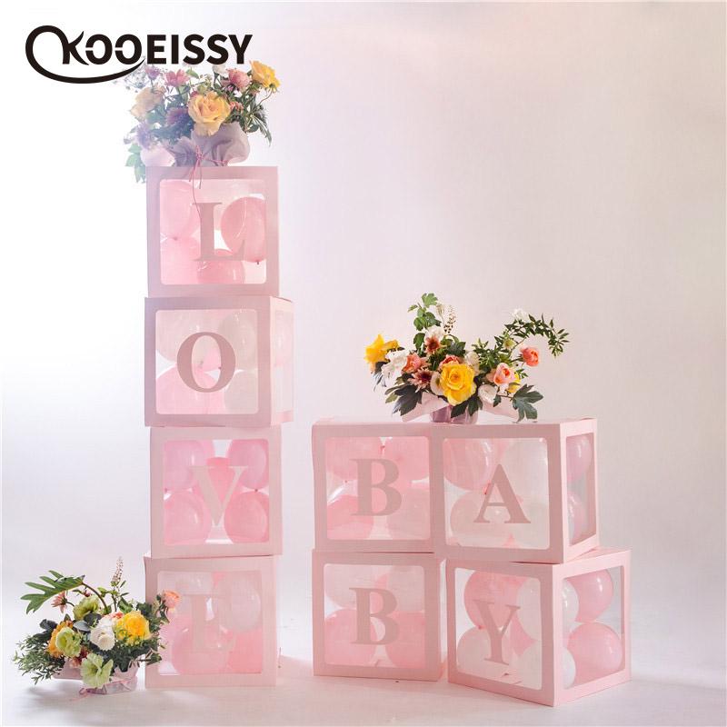

1pcs Colorful Gift Box cube balloons Birthday party decorations party balloons wedding classic Baby Shower Supplies