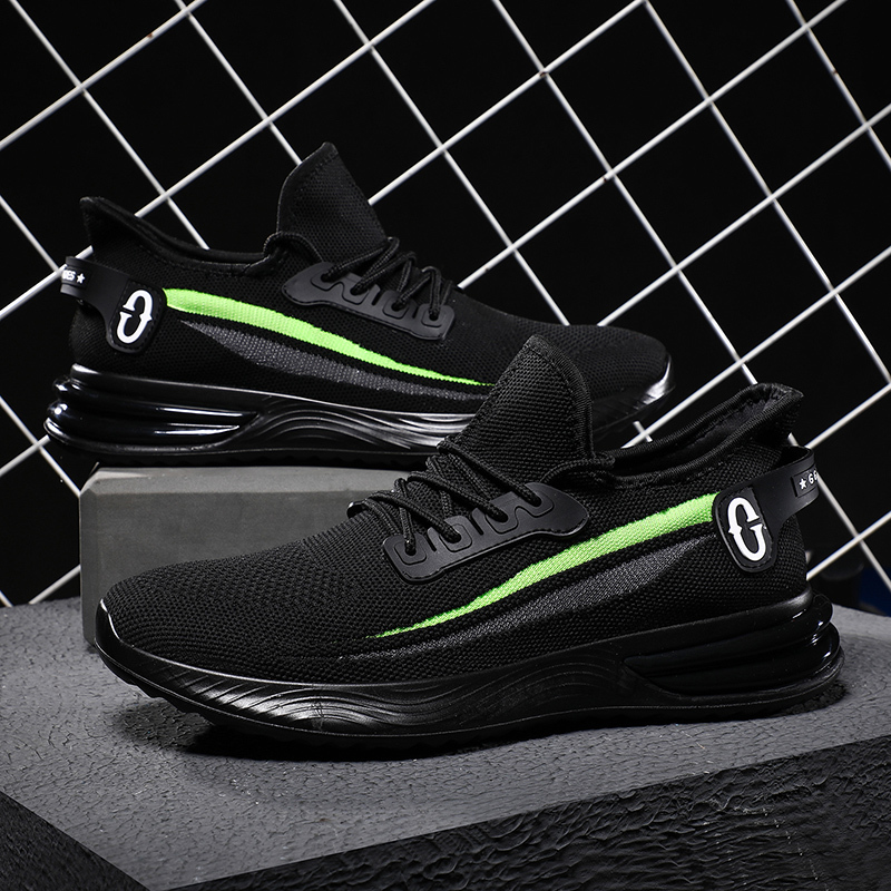 

Plutonium leatherable new arrival of men casual tennis striped designer breathable krasovki men's shoes, Black.