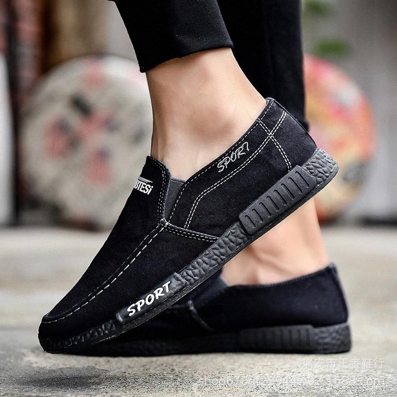 

New Breathable Men Canvas Shoes Comfortable Denim Shoes Sports Casual Fashion Sneakers For Men Size 39-46 #WR9g
