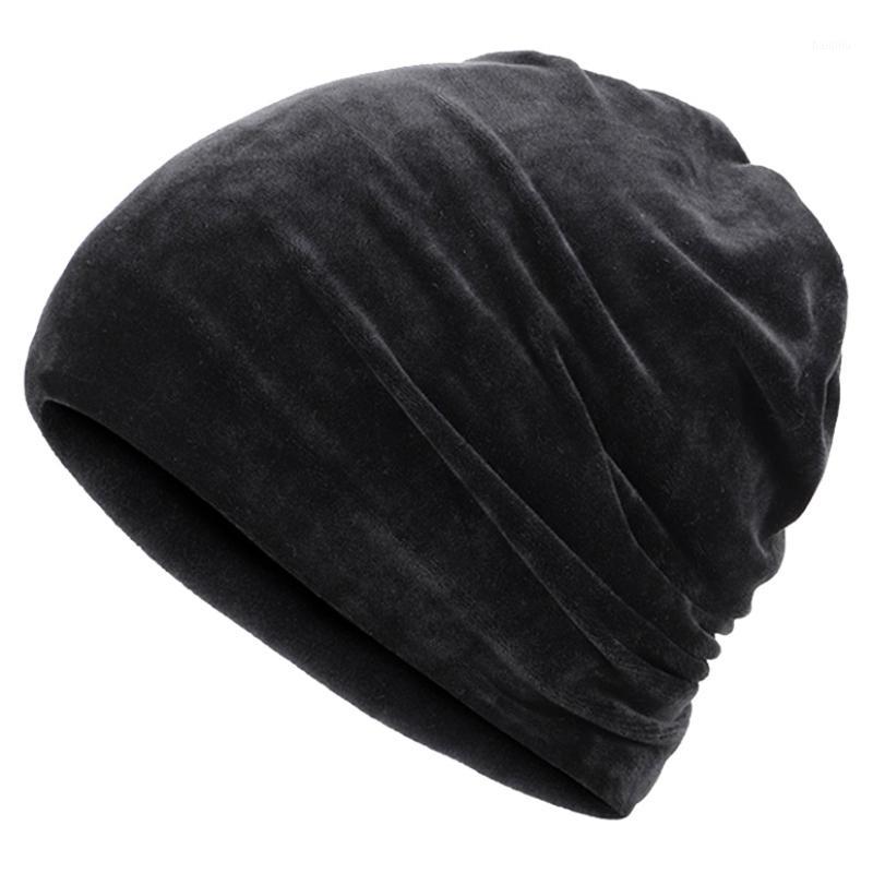 

Women Men Winter Cap Soft Warm Stretch Hats Casual Beanies Slouchy Skullies Bonnet Velvet Beanie cycling Hat1, Red