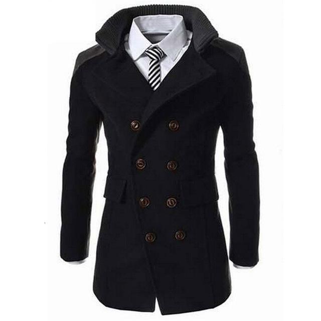 

2021 Tang Hot Sales of New Men's Men in Winter Coating Coats Turn Collar Long Pockets Button K3U9
