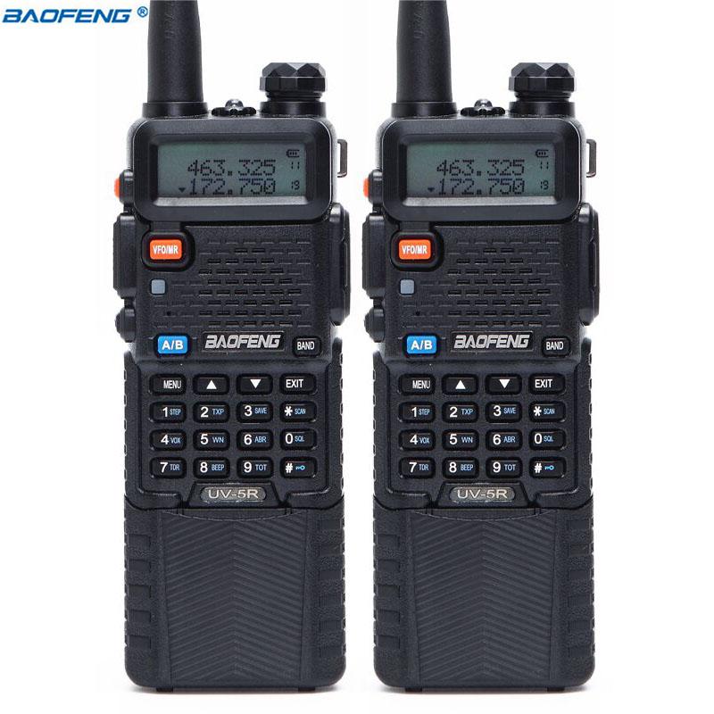 

2PCS Baofeng UV-5R 3800 Walkie Talkie 5W Dual Band UHF 400-520MHz VHF 136-174MHz Two Way Radio portable Walkie Talkie CB radio