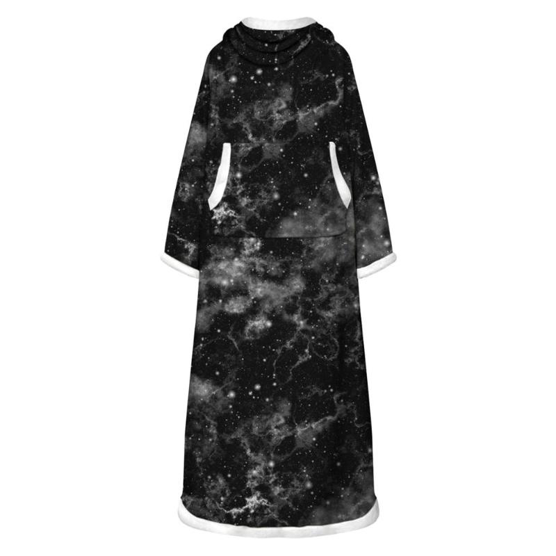

Drop Shipping Wearable Winter Blanket Digital Printing Plush Fleece Blanket With Sleeves Soft Warm Outdoor Adult Lazy Blankets