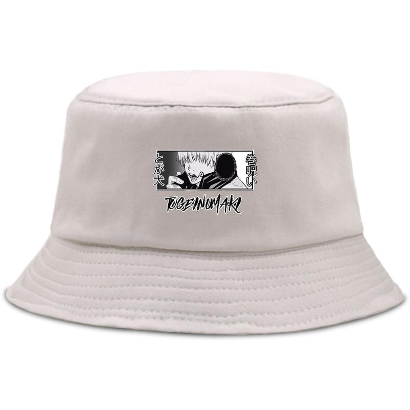 

Toge Inumaki Jujutsu Kiasen Cool Print Men Woman Beach Caps Trendy Fisherman Cap Summer Sun Shade Hats Hip Hop Cool Bucket Hat, Black