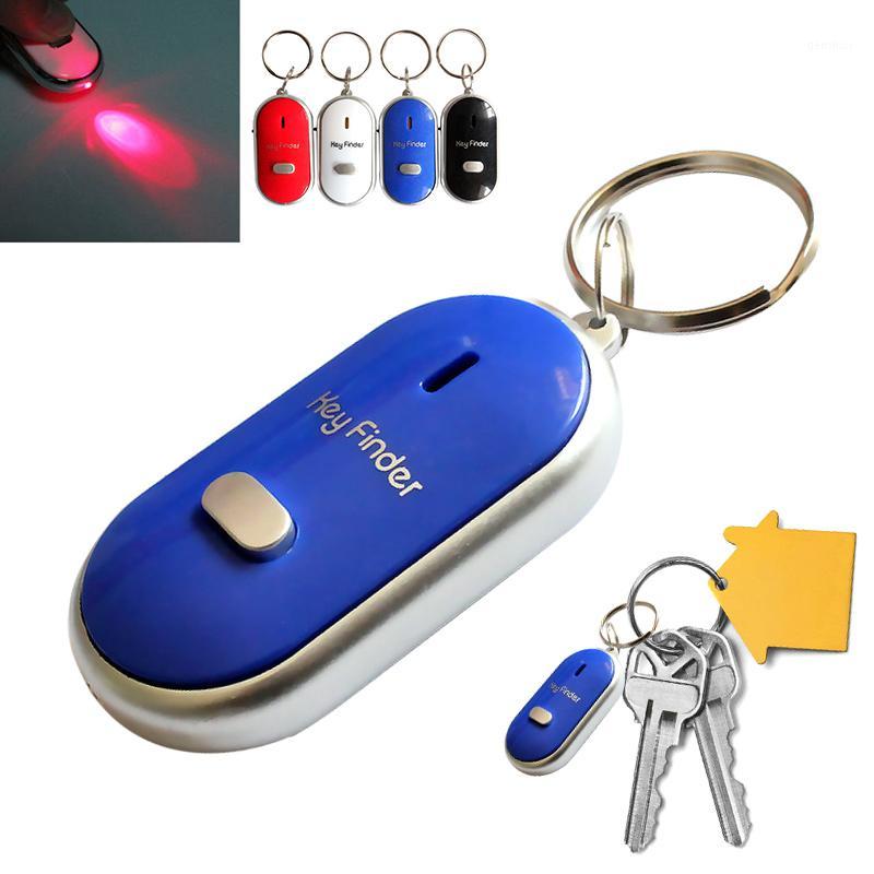 

LED Key Finder Locator Find Lost Keys Chain Keychain Whistle Sound Control PR Sale1