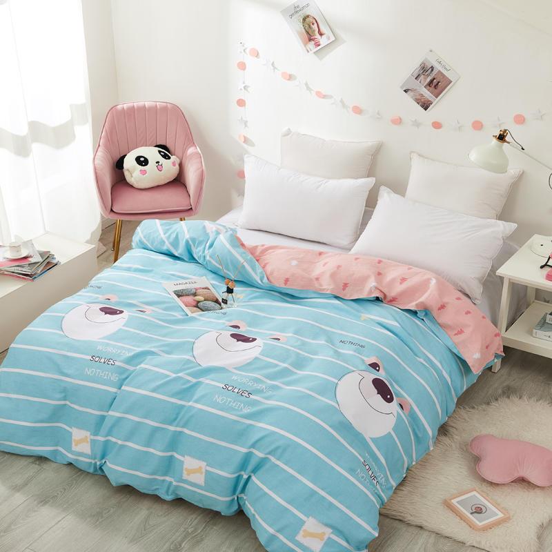 

2020New 4 Seasons Universal 100% Cotton Duvet Cover Reactive Printing Geometrical Queen King Full Size Quilt Cover Free Shipping, S2