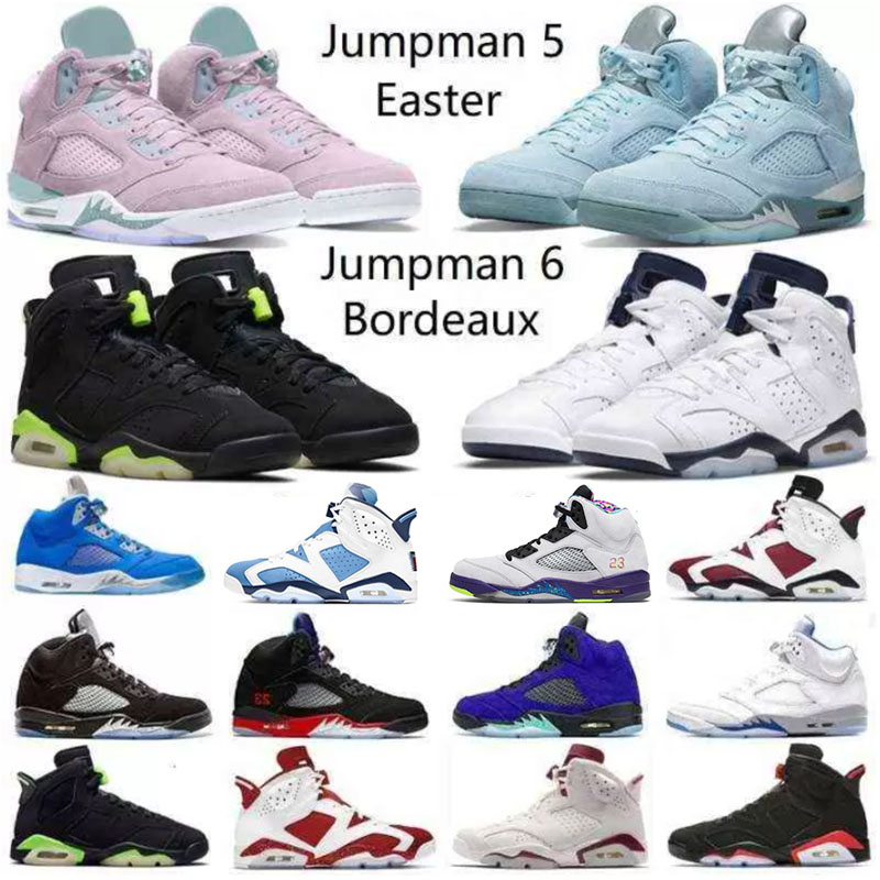 

Jumpman 5 Men Basketball Shoes 5s Sneakers Pink Foam Shattered Backboard White x Sail Black Muslin Raging Red Bluebird Mens Sports Trainers Eur 40-47