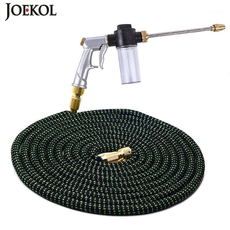 

2021 Extendable Garden Hose With Metal Spray Gun High Pressure Magic Water Hose For Car Wash Outdoor Garden Watering Pipe1, Black hose