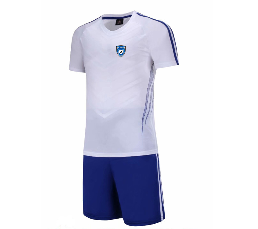 

2021 SC Bastia Football Shirt Soccer Jersey Tracksuit Youth Football Suits Kids Short Training Jersey Men's Sportswear, No 5